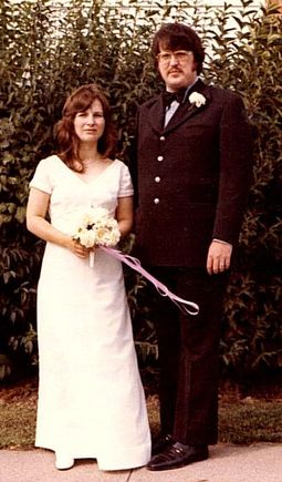 Wedding day LEE Sandy Sept 22 1973