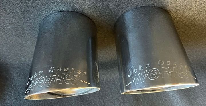 Engine - Exhaust - MINI JCW Exhaust Tips - Used - 2007 to 2013 Mini R56: "Mk II" Mini Hatch/Hardtop range - Bethel, CT 06801, United States