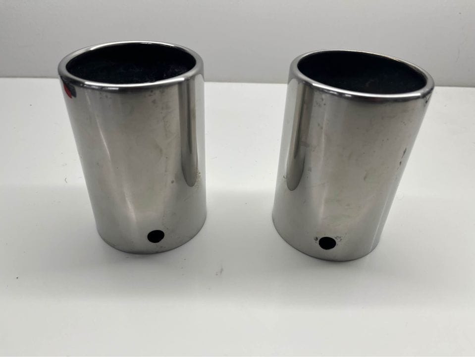 Engine - Exhaust - Mini R53 Factory Sport Exhaust Tips - Part# 82120410150 - Used - 2002 to 2006 Mini R53: "Mk I" Mini Cooper S - Belle Plaine, MN 56011, United States
