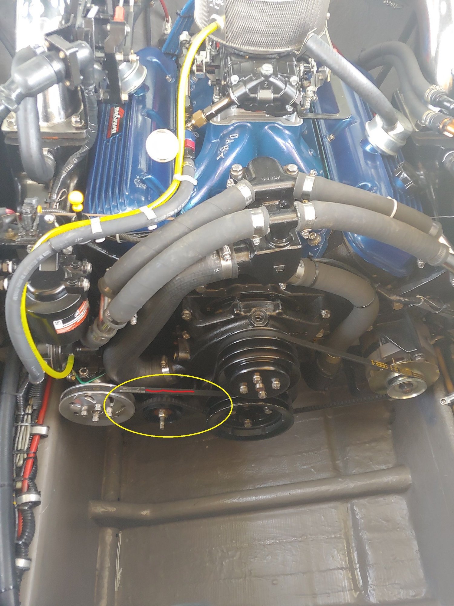 Raw water pump belt squeal...