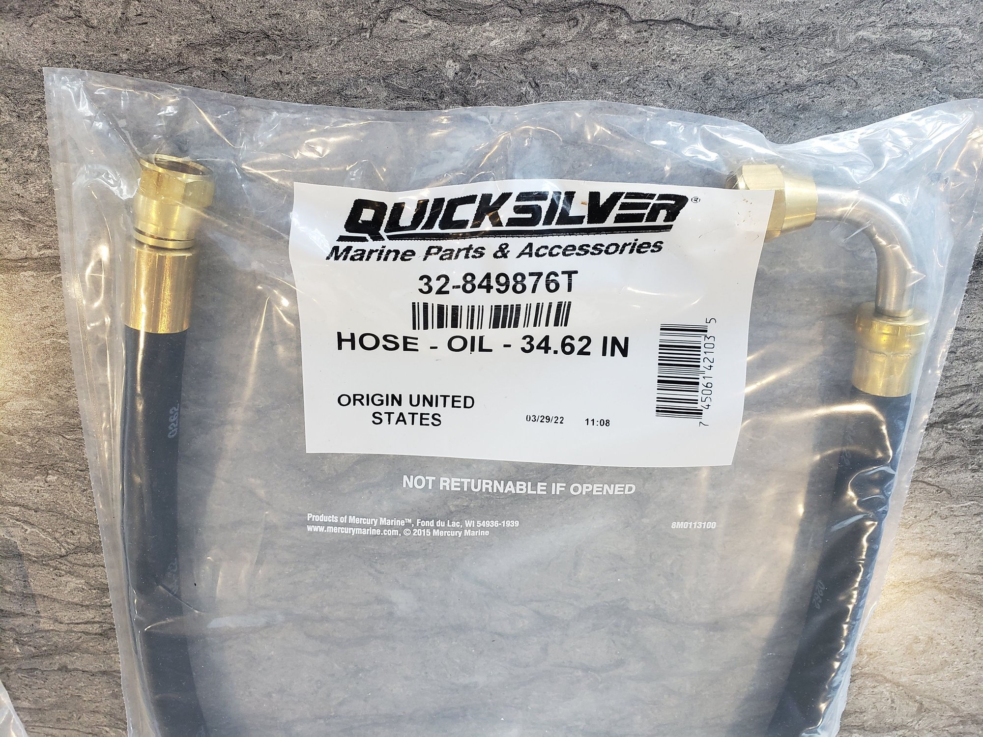 500EFI Oil Filter Hose