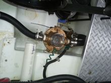 Put a hole in the step and taped a round stock bar to open/close tru-hull ball valve