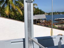 Aluminum plates to cover the reinforcement we did on the columns