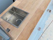 Will do table top epoxy and finish if the trim with polished stainless 