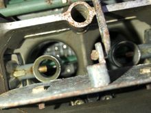 Reverse full throttle position. Fully open