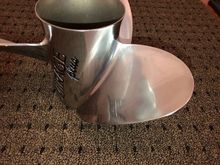 Marks at 6 o'clock are artifact from camera flash, not scratches in prop.