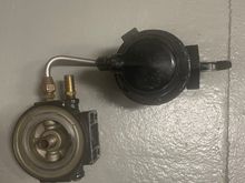 Mechanical fuel pump and water sep filter mount
