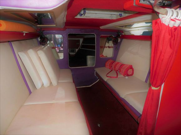 The stabbin cabin- where the owner needs to be brutally stabbed and left to bleed out.   You wouldn't even notice the blood on the wine colored carpet.  