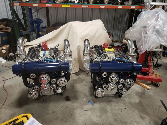 Finishing touches on engines