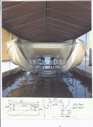loose sketch showing the bunk layout.