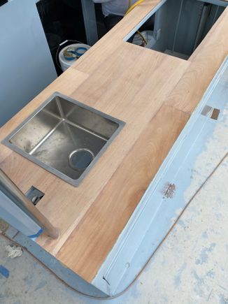 Will do table top epoxy and finish if the trim with polished stainless 