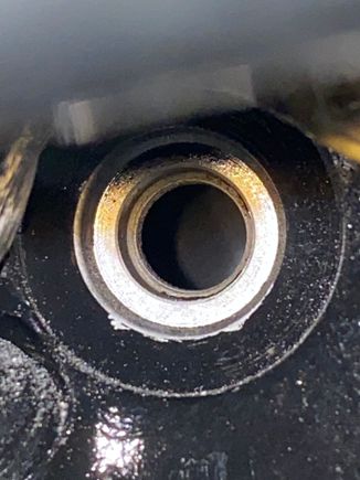 1st photo of spark plug hole
