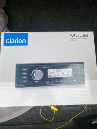 Replaced old clarion head unit to the m508 for better Bluetooth connection. This started a stereo replacement project. 