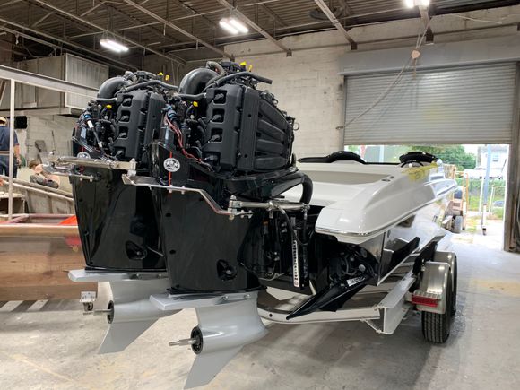 Cranking away back and forth to bleed the steering