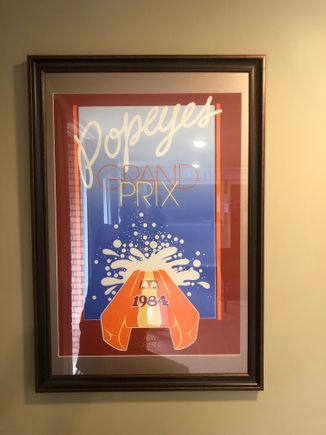 Growing up in New Orleans Al Copeland was larger than life.

I’ll never forget this race in 1984 , I was 14 and  I was hoooked and said “one day “ that would be me .

I’m still chasing that day .

The race shop I passed every work day on my way to work .

This poster is original and is hung in the waiting area where I work .

When ever I feel as that day is slipping away I look to that art on the wall .

I remember that race as vividly as the day it took place .


Thanks Al . 
