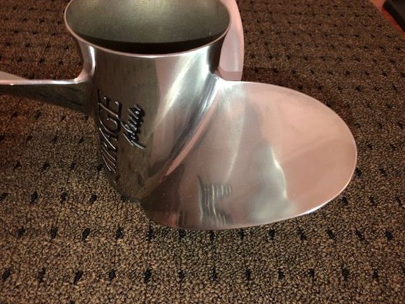 Marks at 6 o'clock are artifact from camera flash, not scratches in prop.