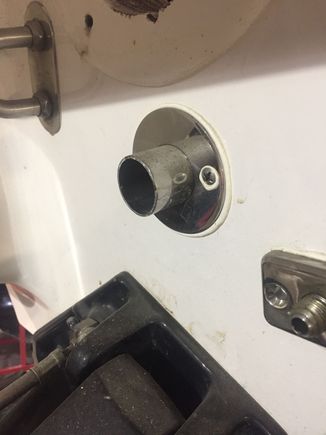Started cleaning off the extra silicone and pulling the steering thru hulls off.  Going to mount rams inside of drives.  Fun part will be finding the paint code on the white when they fill the holes/