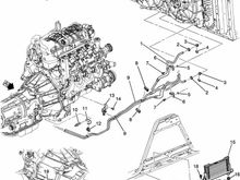 In this picture from a GM supplier it shows the 6L80e cooling lines on the (right) or passenger side.
