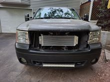 Intercooler radiator mock up