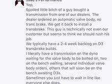 So I responded to this comment with exact details of what happened and that he's playing clueless (well aware of the situation and what was happening) and within a minute it was deleted and blocked me. Lol real class here!! Jakes records the phone calls there, let it play Jake, let's hear you losing it over asking why I've been told 3 different stories from your people.