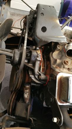 Replaced leaking water pump gasket.