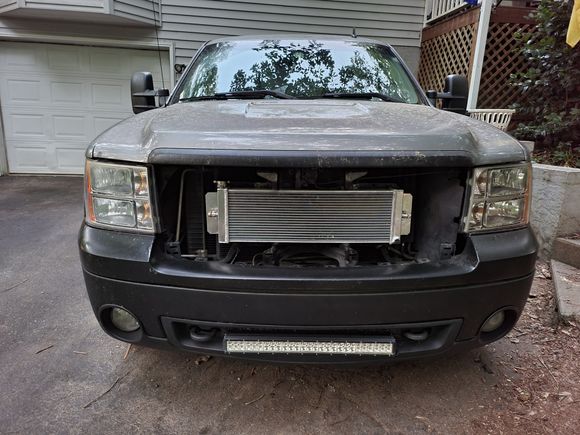 Intercooler radiator mock up