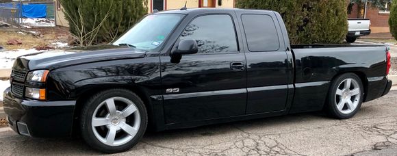 Finally dropped the SS went with a full 4-6... McGaughys flip and notch and keys up front for the moment... rides great for how low it is.. I had to cut the exhaust pipe due to hitting the diff and the bed 