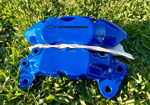 2020 Silverado powder caliper using Prismic Powders Illusion Blue-Berg & Clear Vision. 