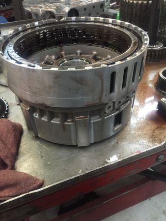 Center support which is also the 2-6 and low/reverse clutch housing...