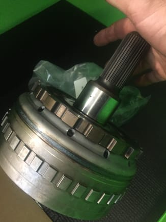 New output shaft assembly, which is according to the paper in the box an updated design, the old one the ring gears were seperatable, these are built into the housing.....