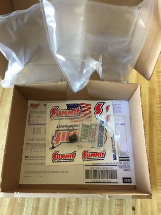 I don't know Summit isn't losing money on shipments with this huge box and little fitting plug.