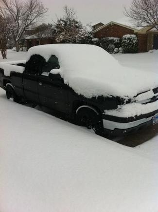 snow... in dallas.