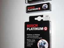 BOSCH Platinum  2 Spark Plugs.