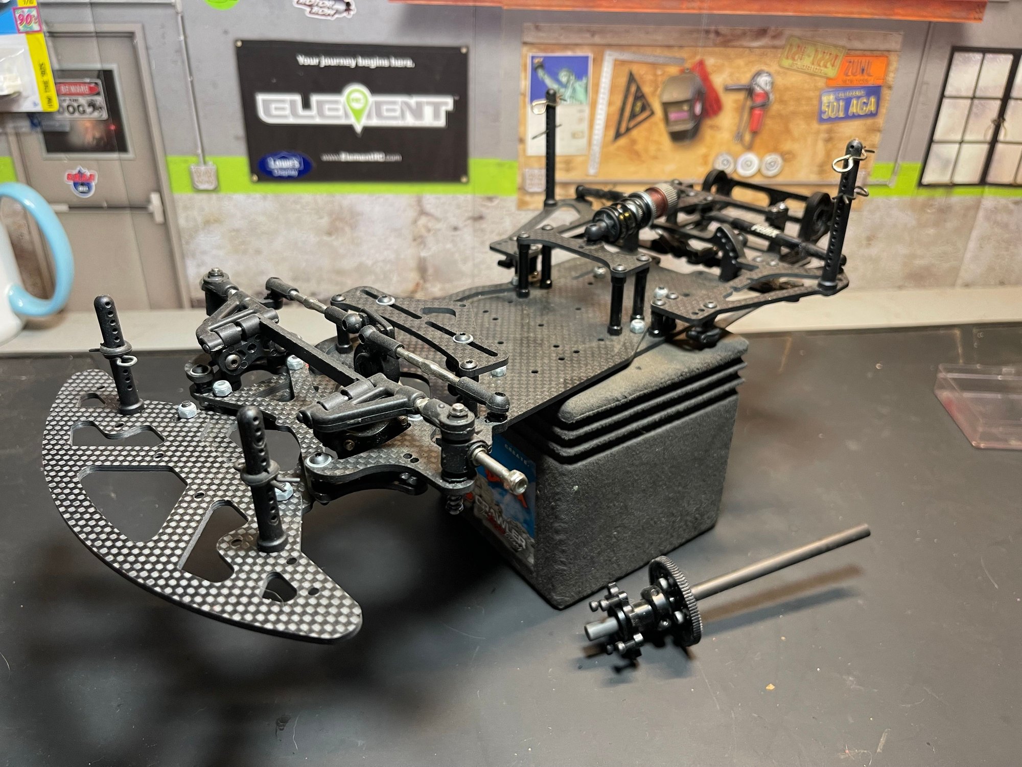 Pièces châssis pour châssis Pan Car 1/10e Fenix G56