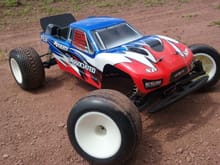 Team Associated RC10T4.3 built from spare chop shop parts.