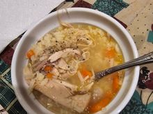 Chicken soup. 