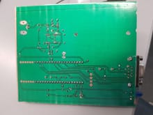 Underside of DIY PCB for RC Hourglass decoder