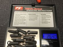 Stock turnbuckles with 5.5mm ball cups.