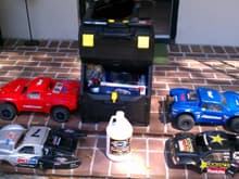 The beginning first two RC trucks/cars since 1990 which was a RC10 gold pan buggy. Traxxas Slayer Pro and RTR SC10 Feb. 2011