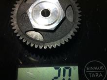 Ofna DM-1 center spool mount as spur-to-pinion adapter