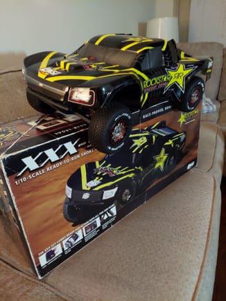 Race truck and original box