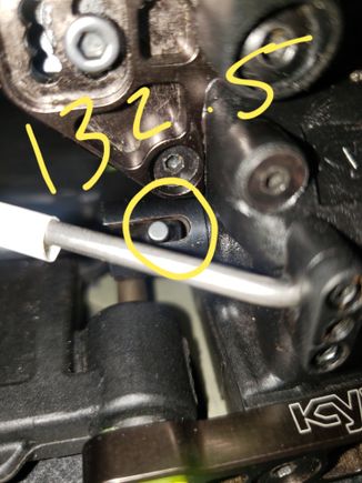 132.5 stock axle at arm level.. 