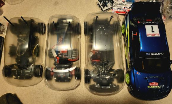 Wheelbase: 225mm, 239mm, 251mm, 257mm.