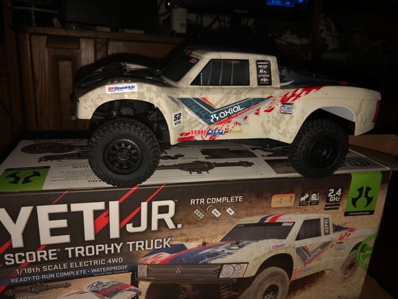 So the Can-Am Maverick made me curious about the original 1/18 Truck version. This one is Lipo compatible, using different esc.  It does have a unique, odd controller that I question simply why. And an odd choice of battery connector.    Will see 