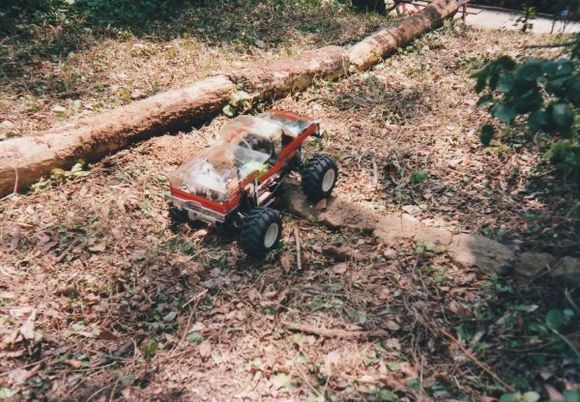 Korea hill climb track.  Kyosho 2WD MT.