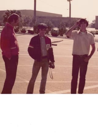 This is a picture of Joe Sullivan on the Left and my brother Bruce on the right from 75.  Joe was a ROAR regional director and also a major RC Car distributor from Texas. Bruce and I were the first RC racers in Tucson.  We would drive to Phoenix to race.