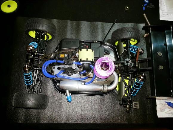 Nice car to build and I had to file a little off the top of gearboxes so towers would go down real tight but that's it! Rips like nothing else thru the corners and jumps super clean!