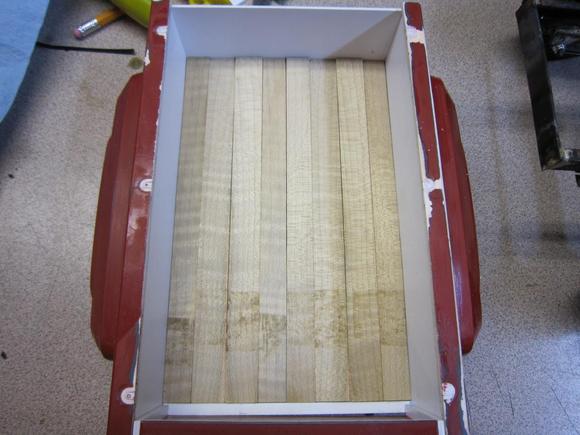 Hilux Stepside wood bed floor