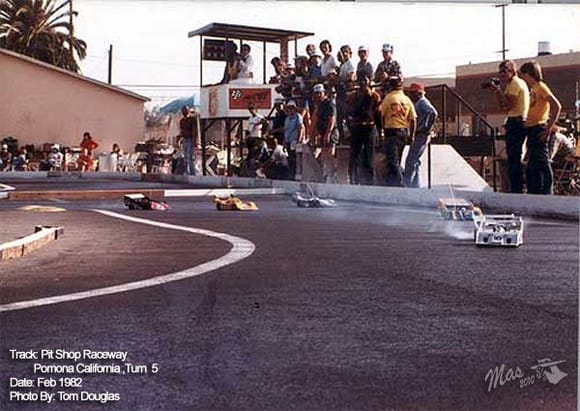 Pitshop Raceway turn 5, 1982