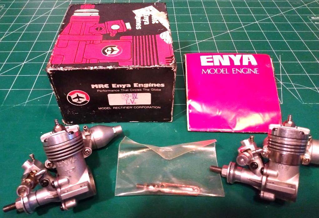 Two Enya .09IV RC Radio Controlled Model Airplane Engines, Free